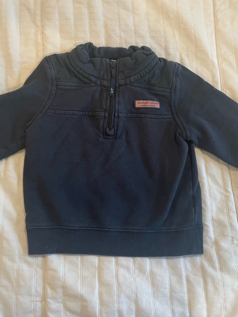 Vineyard Vines Kids Navy Half-Zip Sweatshirt